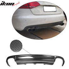 Load image into Gallery viewer, 2009-2012 Audi A4 B8 S4 Style Rear Bumper Lip Diffuser Carbon Fiber