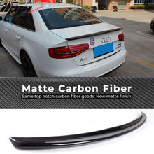Load image into Gallery viewer, 2009-2016 Audi A4 B8 OE Style Trunk Spoiler Wing Carbon Fiber