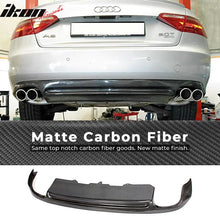 Load image into Gallery viewer, 2008-2012 Audi A5 B8 O Style Rear Lip Diffuser Carbon Fiber