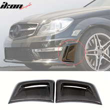 Load image into Gallery viewer, 2012-2014 Benz W204 C63 AMG Style Side Fender Fin Vent Carbon Fiber