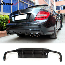 Load image into Gallery viewer, 2012-2015 Benz C Class W204 C63 Style Rear Lip Diffuser Carbon Fiber