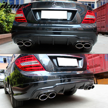Load image into Gallery viewer, 2012-2015 Benz C Class W204 C63 Style Rear Lip Diffuser Carbon Fiber