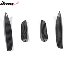 Load image into Gallery viewer, 2015-2021 Benz C-Class W205 JC Front Bumper Fins Canards Carbon Fiber