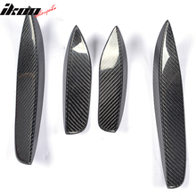 Load image into Gallery viewer, 2015-2021 Benz C-Class W205 JC Front Bumper Fins Canards Carbon Fiber