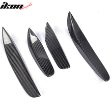 Load image into Gallery viewer, 2015-2021 Benz C-Class W205 JC Front Bumper Fins Canards Carbon Fiber