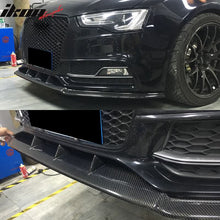 Load image into Gallery viewer, 2013-2016 Audi S5 8V Coupe JC Style Front Bumper Lip Kit Carbon Fiber