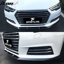 Load image into Gallery viewer, 2017-2019 Audi A4 B9 JC Style Front Bumper Lip Spoiler Carbon Fiber