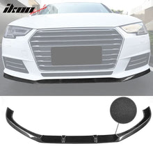Load image into Gallery viewer, 2017-2019 Audi A4 B9 JC Style Front Bumper Lip Spoiler Carbon Fiber