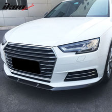 Load image into Gallery viewer, 2017-2019 Audi A4 B9 JC Style Front Bumper Lip Spoiler Carbon Fiber