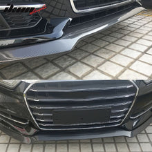Load image into Gallery viewer, 2016-2018 Audi A6 S6 S Line JC Front Bumper Lip Spoiler Carbon Fiber