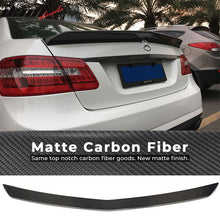 Load image into Gallery viewer, 2010-2016 Benz E Class W212 V Style Rear Trunk Spoiler Carbon Fiber