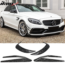 Load image into Gallery viewer, 2015-2018 Bnez C-Class W205 Front + Rear Side Vents Spoiler Forged CF