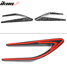 Load image into Gallery viewer, 2015-2018 Bnez C-Class W205 Front + Rear Side Vents Spoiler Forged CF