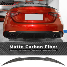 Load image into Gallery viewer, 2015-2023 Alfa Romeo Giulia OE Style Trunk Spoiler Forged Carbon Fiber
