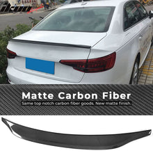 Load image into Gallery viewer, 2017-2023 Audi A4/A4 Quattro S4 B9 CA Style Trunk Spoiler Carbon Fiber