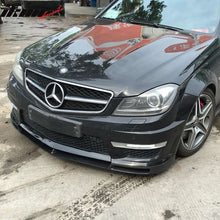 Load image into Gallery viewer, 2012-2014 Mercedes Benz C Class W204 AMG V Style Front Bumper Lip Carb