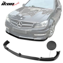 Load image into Gallery viewer, 2012-2014 Mercedes Benz C Class W204 AMG V Style Front Bumper Lip Carb