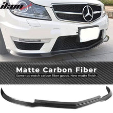 Load image into Gallery viewer, 2012-2014 Benz W204 C63 AMG MC Style Front Lip Matte Carbon Fiber