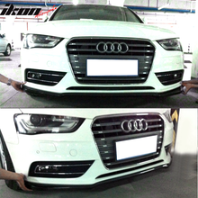 Load image into Gallery viewer, 2013-2016 Audi A4 B8.5 Sedan STK Style Front Bumper Lip Carbon Fiber