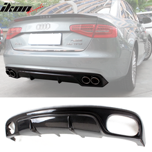 Load image into Gallery viewer, 2013-2016 Audi A4 B9 Sedan R Style Rear Bumper Diffuser Carbon Fiber