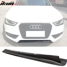 Load image into Gallery viewer, 2013-2016 Audi A4 B8 Sedan OE Style Front Bumper Lip Carbon Fiber FRP
