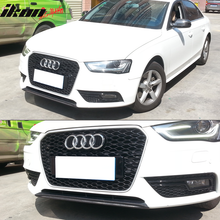 Load image into Gallery viewer, 2013-2016 Audi A4 B8 Sedan OE Style Front Bumper Lip Carbon Fiber FRP