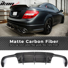 Load image into Gallery viewer, 2012-2015 Benz W204 C63 AMG Style Rear Bumper Diffuser Carbon Fiber