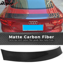 Load image into Gallery viewer, 2012-2018 Audi A7 S7 RS7 Sedan OE Style Trunk Spoiler Lip Carbon Fiber