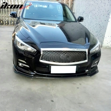 Load image into Gallery viewer, 2014-2017 Infiniti Q50 V37 ST Style Front Bumper Lip Carbon Fiber FRP