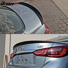 Load image into Gallery viewer, 2014-2022 Infiniti Q50 V37 OE Style Trunk Spoiler Lip Carbon Fiber FRP