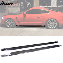 Load image into Gallery viewer, 2015-2023 Ford Mustang S550 Coupe JC Style Side Skirts Carbon Fiber