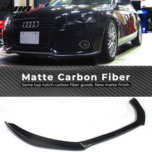 Load image into Gallery viewer, 2009-2012 Audi A4 B8 STK Style Front Bumper Lip Carbon Fiber
