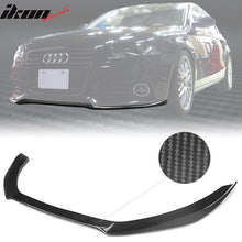 Load image into Gallery viewer, 2009-2012 Audi A4 B8 STK Style Front Bumper Lip Carbon Fiber