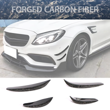 Load image into Gallery viewer, 2015-2021 Benz C-Class W205 Front Bumper Splitter Forged Carbon Fiber