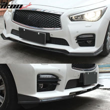 Load image into Gallery viewer, 2014-2017 Infiniti Q50 V37 ST Style Front Bumper Lip Carbon Fiber FRP