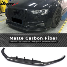 Load image into Gallery viewer, 2013-2016 Audi S5 8V Coupe JC Style Front Bumper Lip Kit Carbon Fiber
