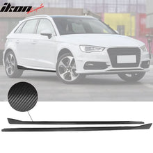 Load image into Gallery viewer, 2014-2017 Audi A3 S Line S3 JC Style Side Skirts Panels Carbon Fiber