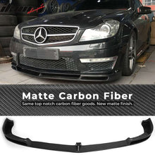 Load image into Gallery viewer, 2012-2014 Mercedes Benz C Class W204 AMG V Style Front Bumper Lip Carb