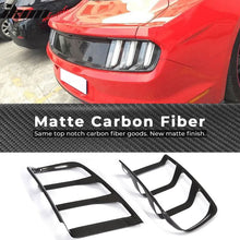 Load image into Gallery viewer, 2015-2017 Ford Mustang Coupe 2PCS Tail Lights Lamp Cover Carbon Fiber