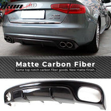 Load image into Gallery viewer, 2013-2016 Audi A4 B9 Sedan R Style Rear Bumper Diffuser Carbon Fiber