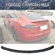 Load image into Gallery viewer, 2012-2025 Tesla Model S OE Style Rear Trunk Spoiler Carbon Fiber FRP