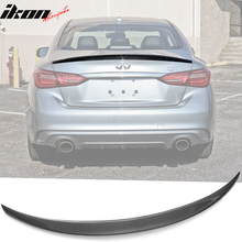 Load image into Gallery viewer, 2014-2022 Infiniti Q50 V37 OE Style Trunk Spoiler Lip Carbon Fiber FRP