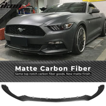 Load image into Gallery viewer, 2015-2017 Ford Mustang Coupe OE Style Front Bumper Lip Carbon Fiber