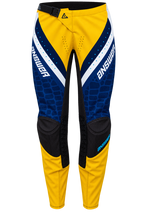 Load image into Gallery viewer, Answer  Syncron Raceday Pants Yellow/Navy/Cyan/White Youth Size - 20
