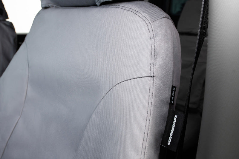 Covercraft 15-26 Ford Transit Polycotton SeatSaver Custom Third Row Seat Covers-Grey