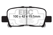 Load image into Gallery viewer, EBC 00-02 Acura MDX 3.5 Greenstuff Rear Brake Pads
