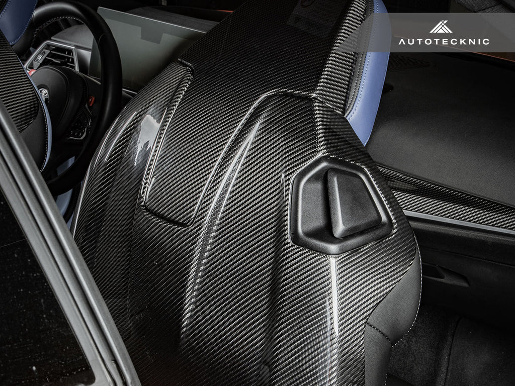 AutoTecknic Dry Carbon Full Seat Back Cover Set - G87 M2