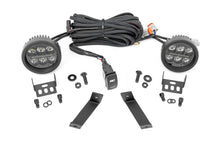 Load image into Gallery viewer, LED Light Kit | Ditch Mount | Black Series Round | 3.5 Inch | Amber DRL | Jeep Cherokee KL (14-21)