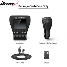 Load image into Gallery viewer, DashPal 1080P 170Â° DVR Camera Video Recorder Dash Cam Night Vision HDR