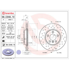 Load image into Gallery viewer, Brembo OE 01-17 BMW 1 Series (F52) Front Premium Xtra Cross Drilled UV Coated Rotor